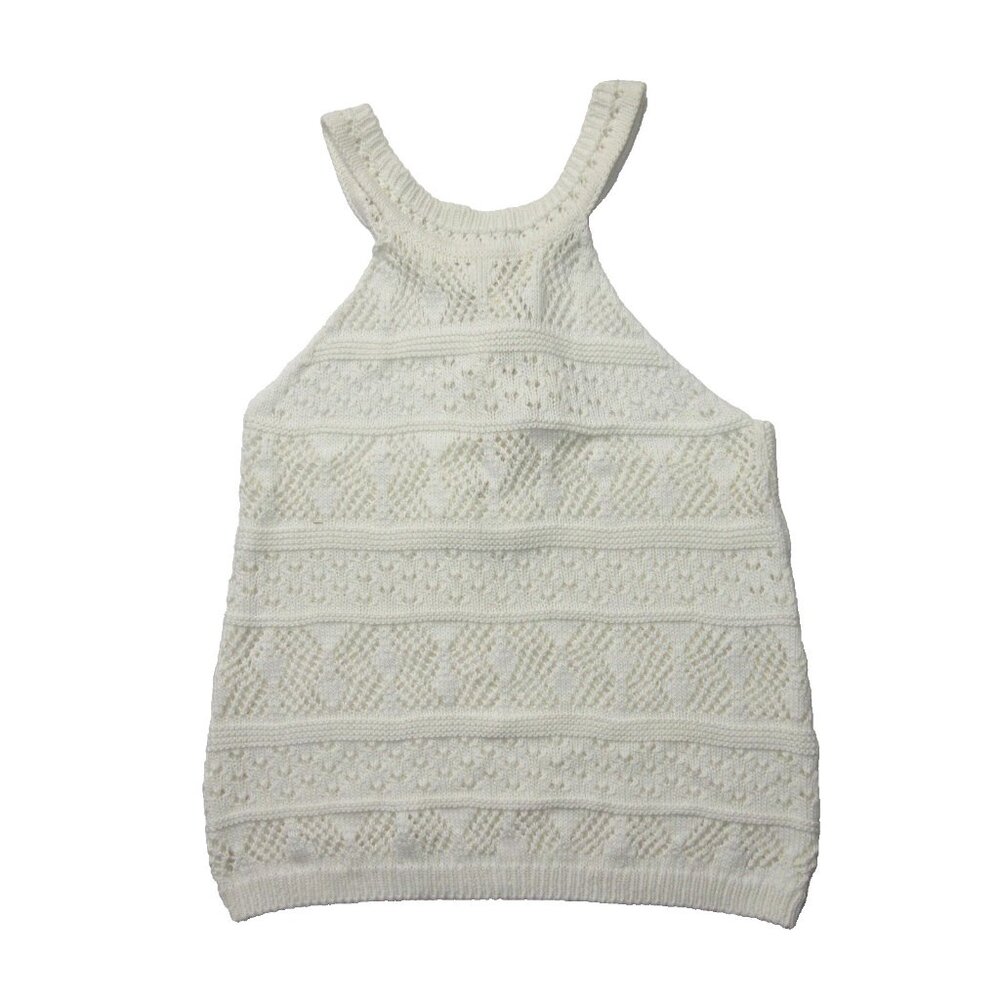 NWT La Maille Sezane Malvina Top in Ecru Knit Sweater Tank S